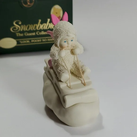 Snowbabies "Look, Pooh! No Hands!" Figurine - Picture 2 of 10